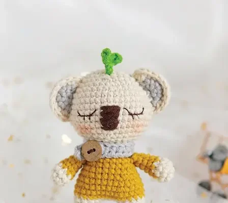 Green Frog Crochet free pattern baby koala
