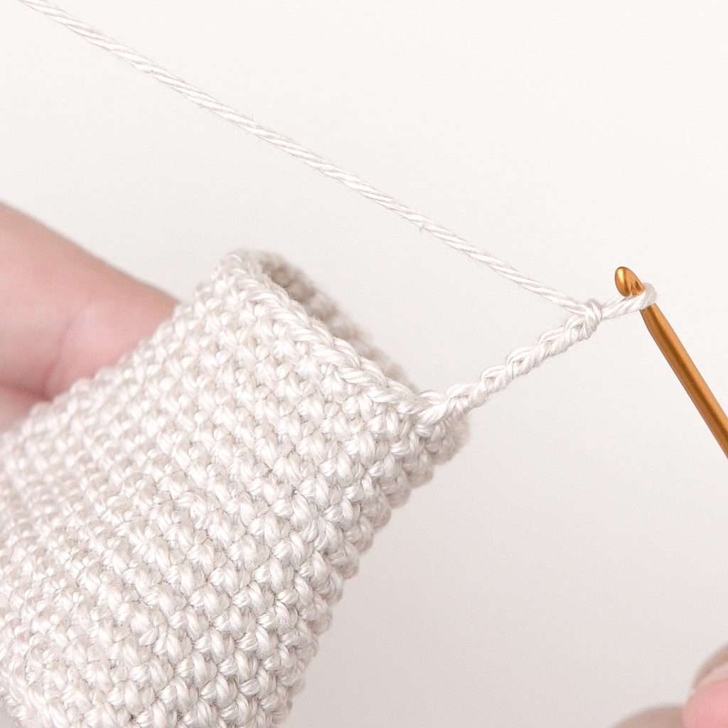 Crocheting with a golden hook