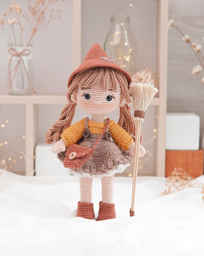 Green Frog Crochet Amigurumi crochet Hazel doll