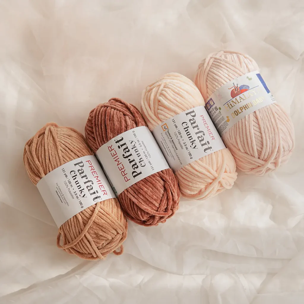 Crochet Doll Skin Color Plush Yarn Premier Parfait Green Frog Crochet