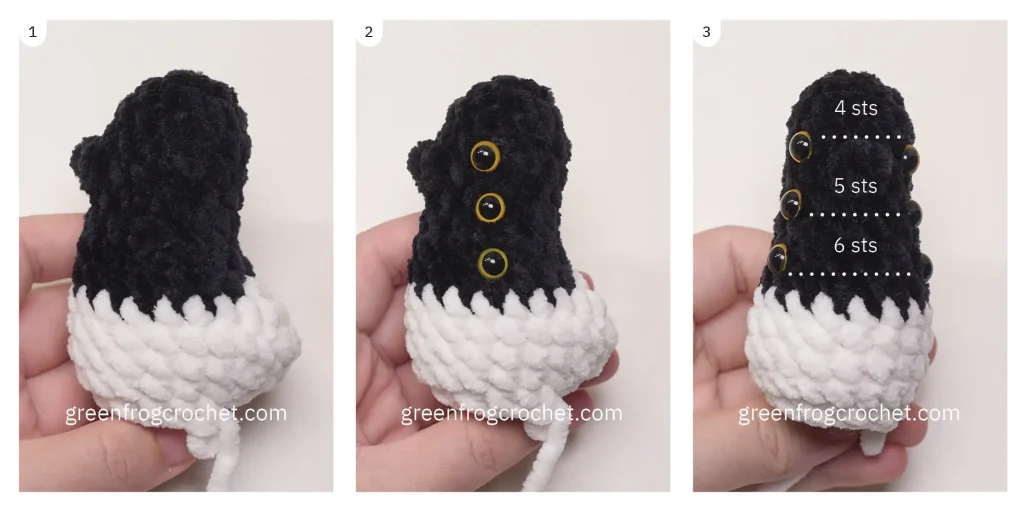 magpie bird free pattern green frog crochet 1