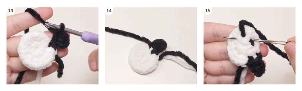 magpie bird free pattern green frog crochet 1