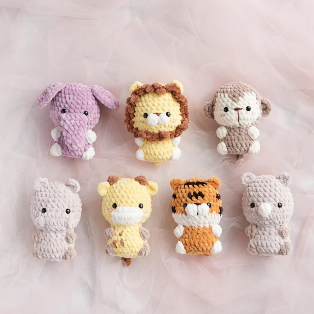 Bobble no sew animal amigurumi Green Frog Crochet