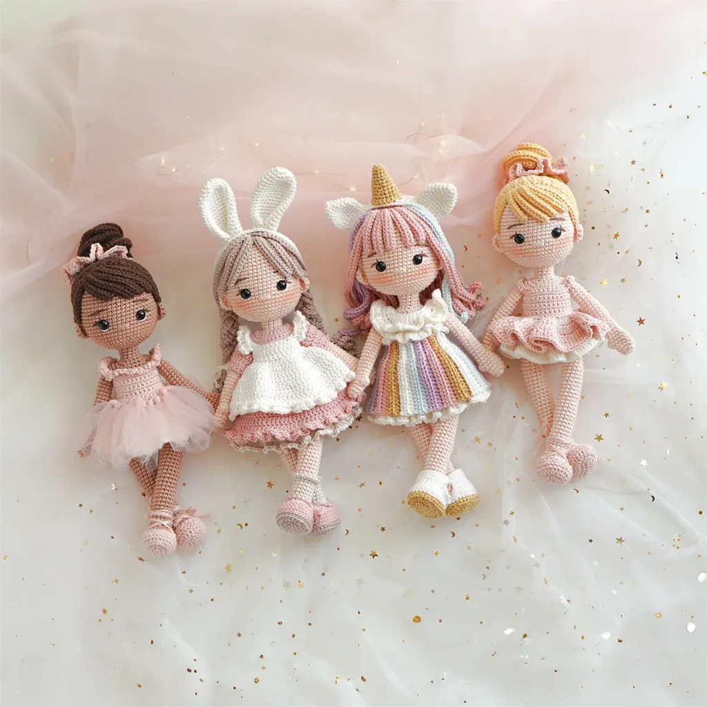 Amigurumi doll crochet pattern cute project