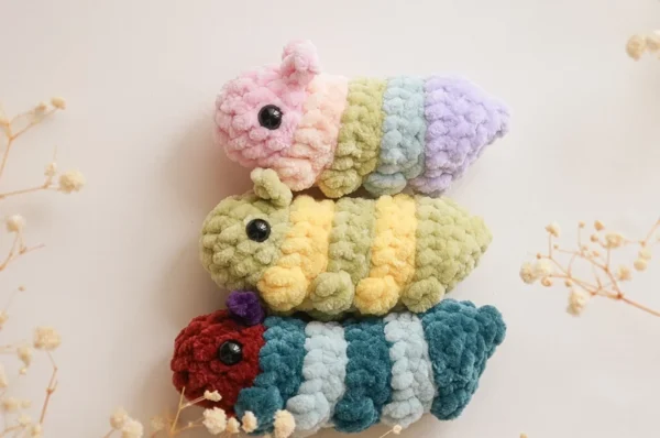 Free Crochet Pattern Caterpillar Amigurumi Greenfrogcrochet