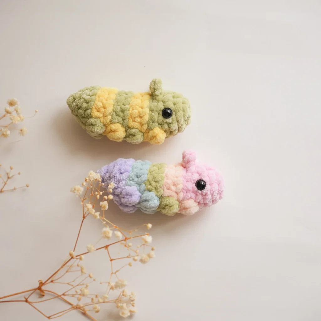 Free Crochet Pattern Cozy Cocoon for Caterpillar Amigurumi Greenfrogcrochet