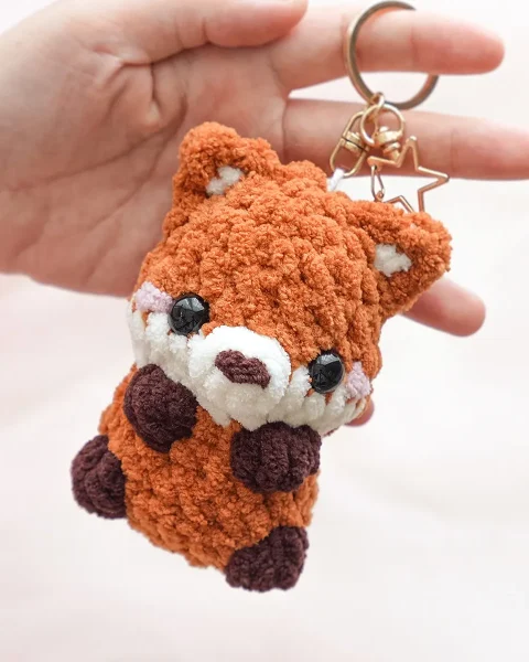 Free beginner crochet pattern amigurumi fox no sew crochet pattern